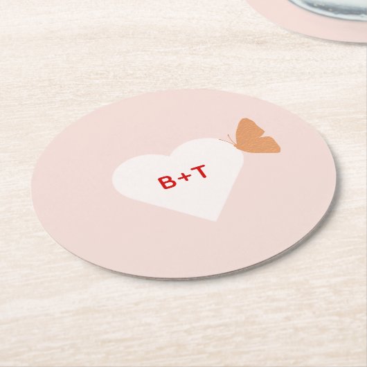 Hochzeitskuchen Runder Pappuntersetzer (Angewinkelt)