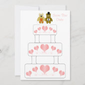 Hochzeitskuchen Save The Date (Vorderseite)