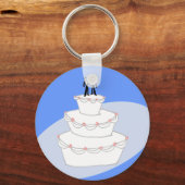 Hochzeitskuchen Schlüsselanhänger (Vorderseite)