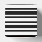 Hochzeitskuchen Schwarz-weiß gestreift Geschenkschachtel (Oben)