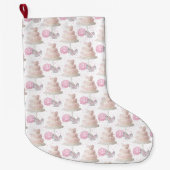 Hochzeitskuchen-Strumpf Großer Weihnachtsstrumpf (Vorderseite)