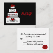 Hochzeitskuchen-UAWG Begleitkarte (Vorne/Hinten)