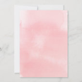 Hochzeitskuchen und Empfang Wasserfarbe Einladung (Rückseite)