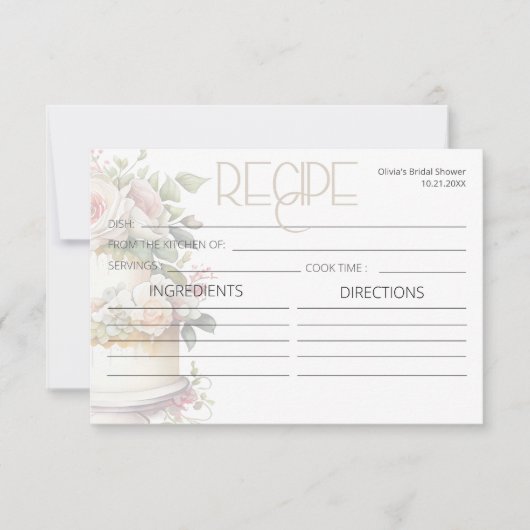 Hochzeitskuchen Wasserfarbe Rezept (Vorderseite)