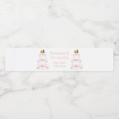 Hochzeitskuchen Wasserflaschenetikett (Einzelnes Label)