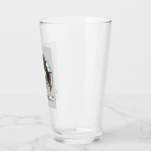 Hochzeitskugel mit Gravur Glas (Links)