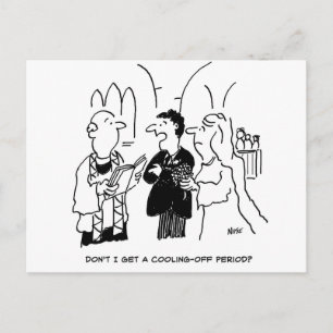 Hochzeitskühlzeit Postkarte