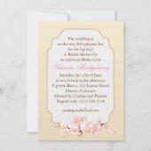 Hochzeitskühnen, Brautparty aus Kirschblüten Einladung (Rückseite)