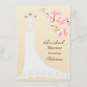 Hochzeitskühnen, Brautparty aus Kirschblüten Einladung