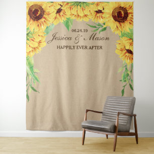 Hochzeitskulisse - Brautparty-Fotoprop Wandteppich