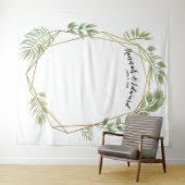 Hochzeitskulisse, Foto-Stütze, geometrisch Wandteppich (Beispiel (Horizontal))