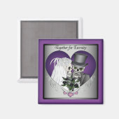 Hochzeitskulls Magnet (Vorderseite/Rückseite)