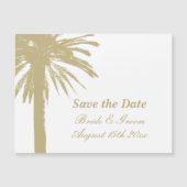 Hochzeitskunde für den Strand - benutzerdefinierte Magnetkarte (Vorderseite)