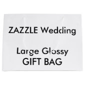 Hochzeitskunde für GLOSSY-Geschenktasche LARGE 12, Große Geschenktüte (Vorderseite)