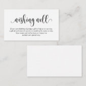 Hochzeitskunde gut, moderne Script-Einschlusskarte Begleitkarte (Vorne/Hinten)