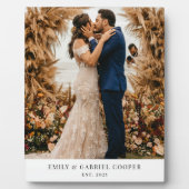 Hochzeitskundige Polyakryline aus pastellfarbenem Fotoplatte (Vorderseite)