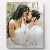 Hochzeitskundige Polyakryline aus pastellfarbenem  Fotoplatte (Vorderseite)