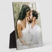 Hochzeitskundige Polyakryline aus pastellfarbenem  Fotoplatte (Seite)