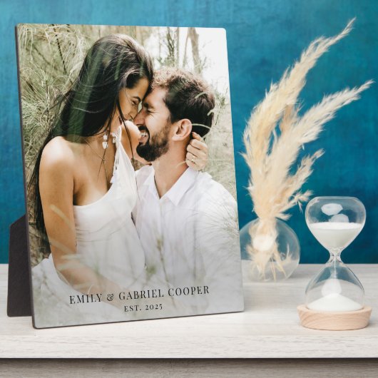 Hochzeitskundige Polyakryline aus pastellfarbenem  Fotoplatte (Seite)