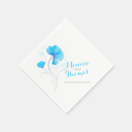 Hochzeitskunst Wildblume Serviette