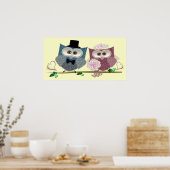 Hochzeitskunstposter Poster (Küche)