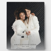 Hochzeitskunststoff für Gay Couple-Foto Fotoplatte (Vorderseite)