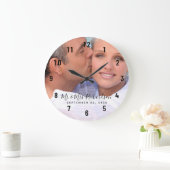 Hochzeitskuppel Foto Personalisiert große Uhr (Zuhause)