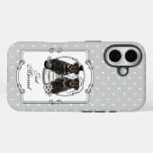 Hochzeitskuppel Rottweilers Braut- und Hundehunde Case-Mate iPhone Hülle (Rückseite (Horizontal))