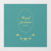 Hochzeitskuppel Transparente Decal und Aufkleber (Blatt)