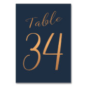 Hochzeitskupperschiff Rose Glitzer Tischnummer (Rückseite)