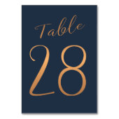 Hochzeitskupperschiff Rose Glitzer Tischnummer (Rückseite)