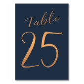 Hochzeitskupperschiff Rose Glitzer Tischnummer (Rückseite)