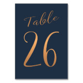 Hochzeitskupperschiff Rose Glitzer Tischnummer (Rückseite)