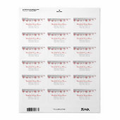 Hochzeitslabel Adressaufkleber (Vorne)