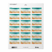 Hochzeitslabel Adressaufkleber (Vorne)