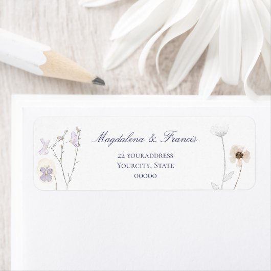 Hochzeitslabel für Wildblumen (Insitu)