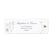 Hochzeitslabel für Wildblumen (Vorne)