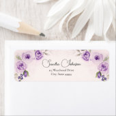 Hochzeitslabel "Lavendel und Blush Rose" (Insitu)