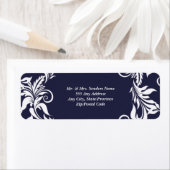 Hochzeitslabel "Navy and White Elegant Style" (Insitu)