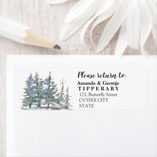 Hochzeitslabel Rücksendeadresse (Insitu)