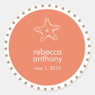 Hochzeitslabel Runder Aufkleber