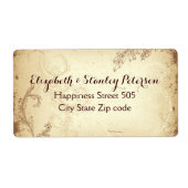 Hochzeitslabel Vintag (Vorne)