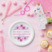 Hochzeitslackpapier in Aquarellfarbe Pappteller (Party)