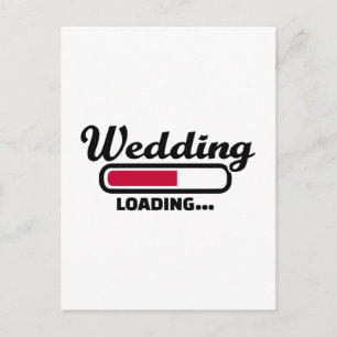 Hochzeitsladung Postkarte