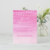 Hochzeitslampen mit Wasserfarbe Begleitkarte (Stehend Vorderseite)