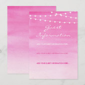 Hochzeitslampen mit Wasserfarbe Begleitkarte (Vorne/Hinten)