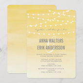 Hochzeitslampen mit Wasserfarbe Einladung (Vorne/Hinten)