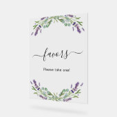 Hochzeitslavender eucalyptus green zugunsten acrylschild (Winkel)