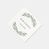 Hochzeitslavender eucalyptus grüne serviette (Ecke)