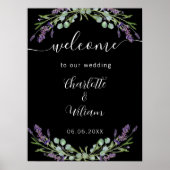 Hochzeitslavender Poster (Vorne)